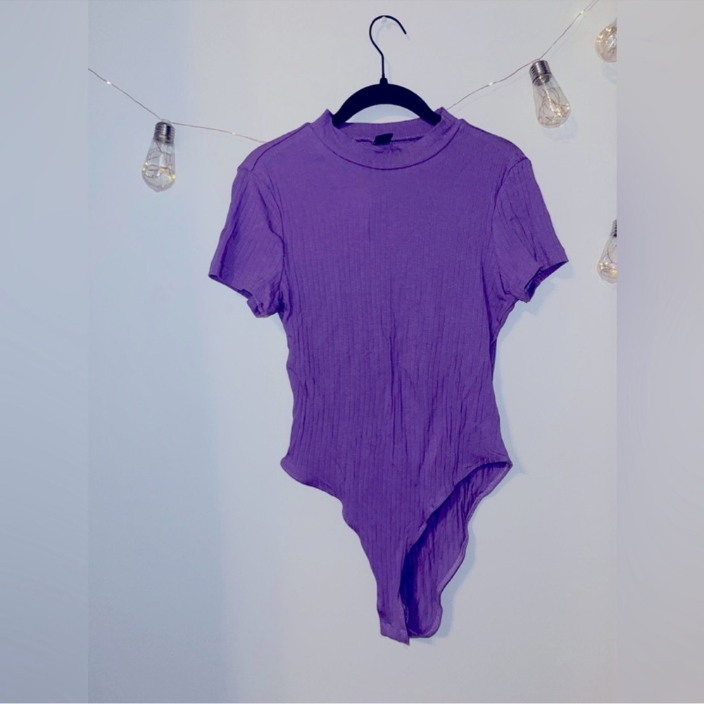 Purple Short Sleeve Bodysuit